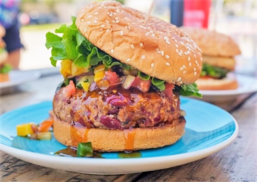 Homemade Black Bean Veggie Burgers 